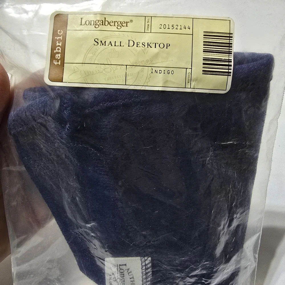 Longaberger Indigo‎ Liner Small Desktop Basket New